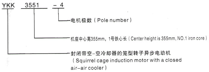 YKK系列(H355-1000)高压浔阳三相异步电机西安泰富西玛电机型号说明